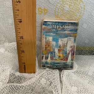 Vintage Delta Airline Miami Playing Cards collectible